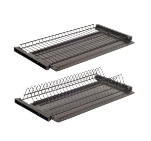 Комплект посудосушителя с рамкой в шкаф шириной 700 мм с регул, ДСП 16 ЧЕРНЫЙ (2 поддона)